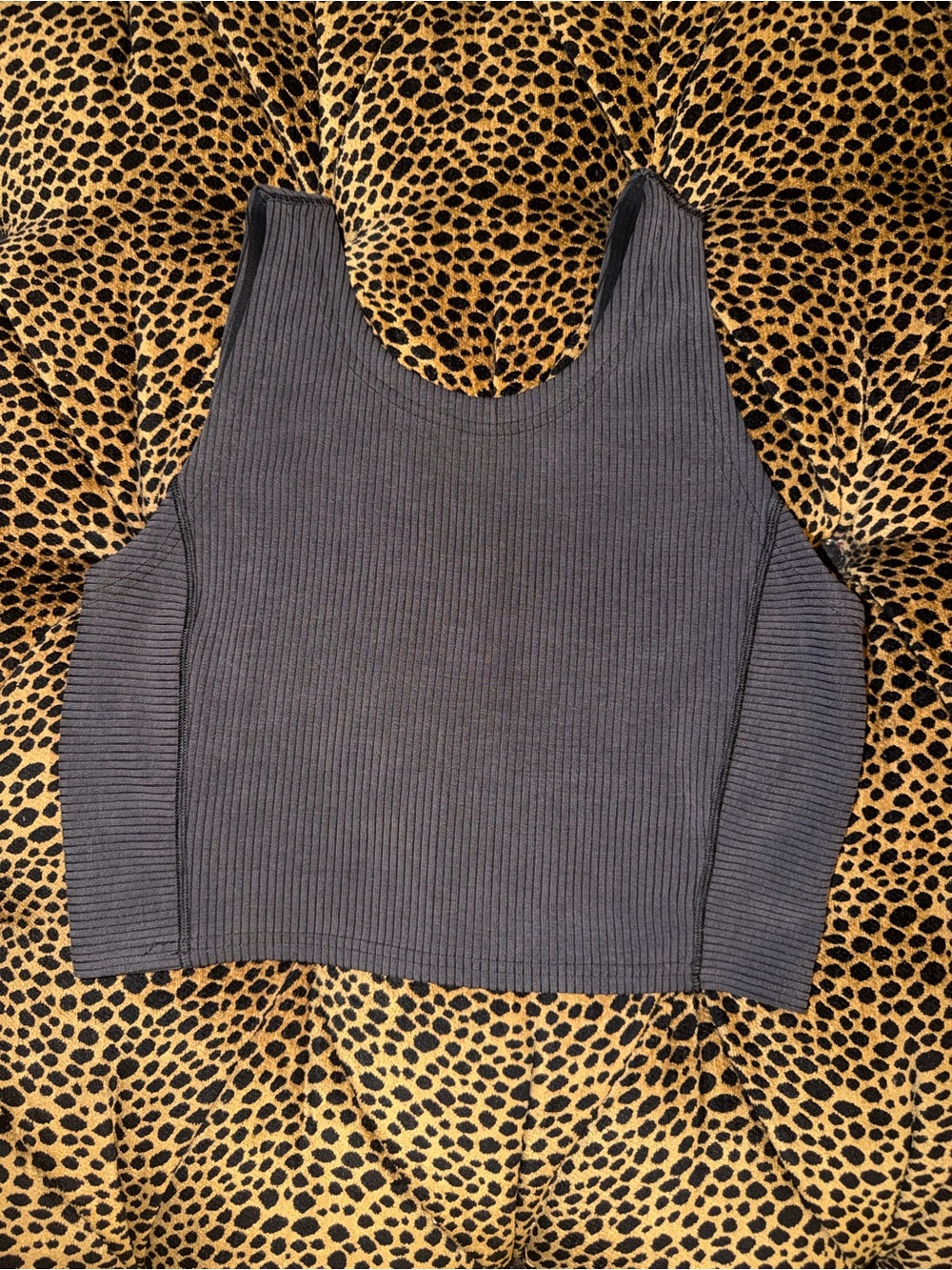 Women's Lululemon  Ribbed Tank Crop Top - Gray